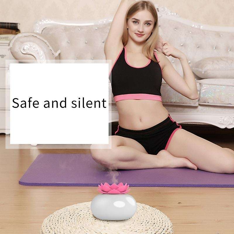 Essential Oil Diffuser,Personal Lotus Humidifiers for Office Desk,Cute Lotus USB Cool Mist Humidifie
