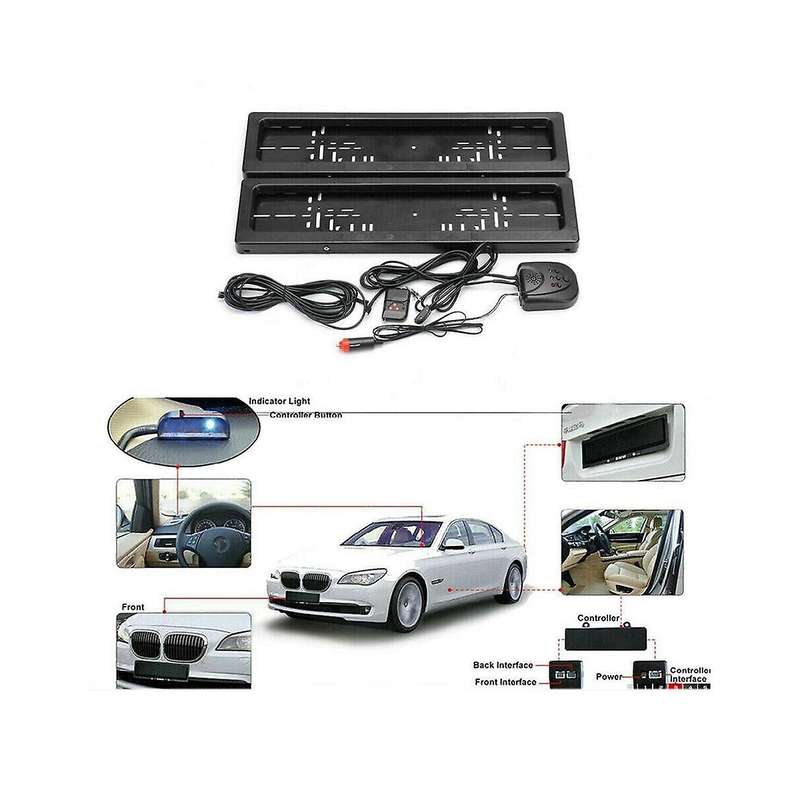 Eu License Plate Car License Plate Shutter Car Number Roller Shutter Cover Remote Hide Cover Shutter
