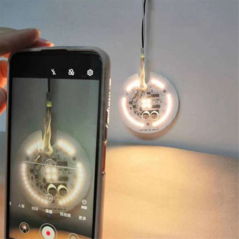 ETL Ceiling Fan Ceiling Light LED Module SCR Dimmable 18W 120V 100mm 3000K-6000K Monochrome CRI90 wi