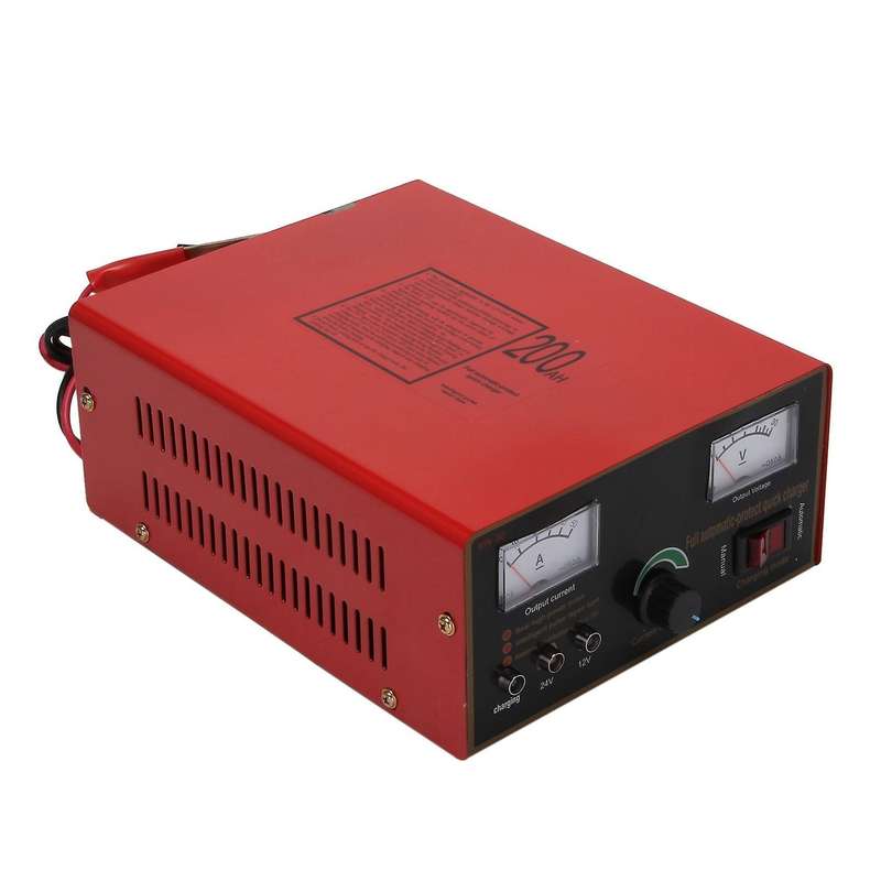 EU Plug 110-250V Truck Motorcycle Car Battery Charger Intelligent Pulse Repair Battery Charger 12V/2