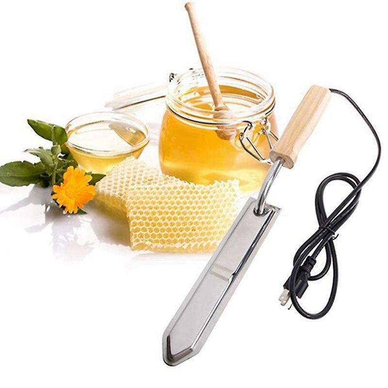 EU Plug AC220V Electric Honey Knife Bee Beekeeping Equipment Electric Heating Handle Wooden Tools Ho
