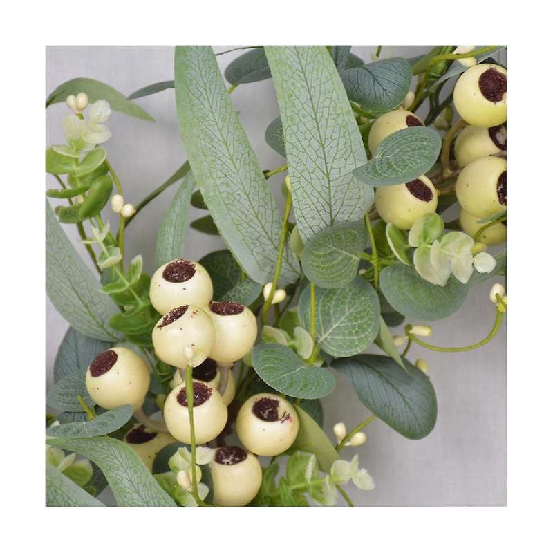 Eucalyptus Wreath, Artificial Eucalyptus Leaves Wreath with Big Berries, Spring/summer Greenery Wre