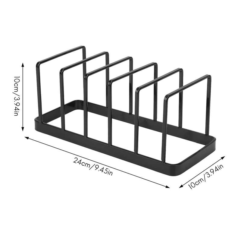 Euro Kitchen Organizer for Plates, Cutting Boards Bakeware Reusable Containers, and Lids Holder Rac