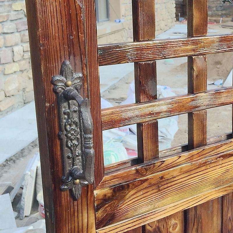 European Retro Cast Iron Craft Door Handles for Garden/Courtyard Door Handle Decoration for Home Doo