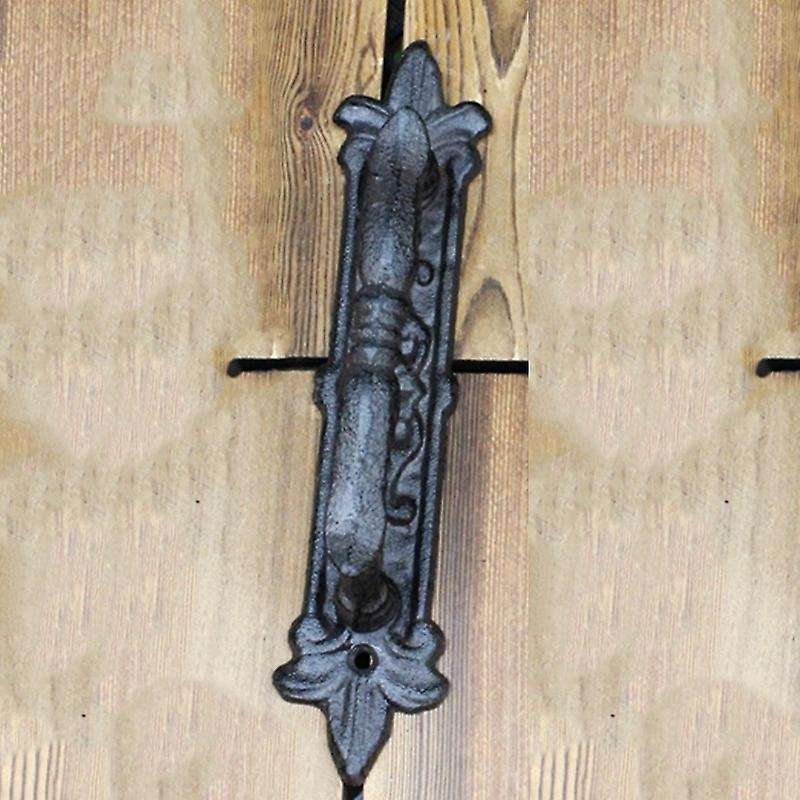 European Retro Cast Iron Craft Door Handles for Garden/Courtyard Door Handle Decoration for Home Doo