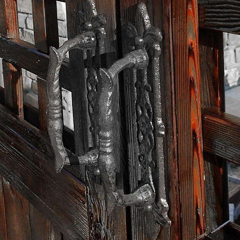 European Retro Cast Iron Craft Door Handles for Garden/Courtyard Door Handle Decoration for Home Doo