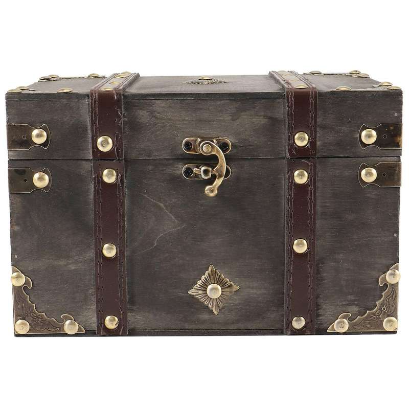 European-style Retro Wooden Storage Box without Lock, Home Storage Box, Wooden Box Decoration, Room