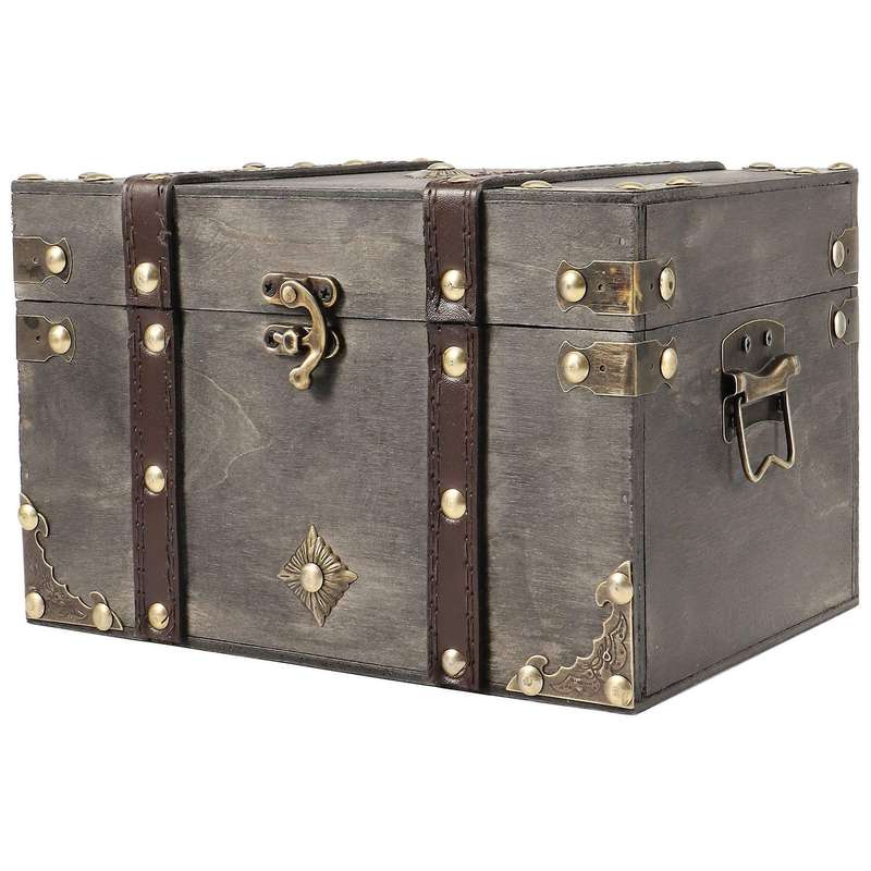 European-style Retro Wooden Storage Box without Lock, Home Storage Box, Wooden Box Decoration, Room