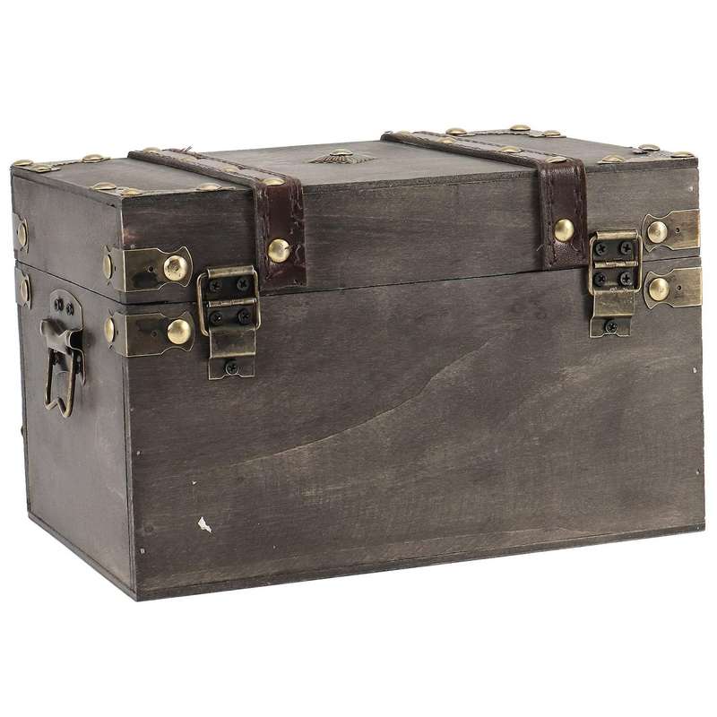 European-style Retro Wooden Storage Box without Lock, Home Storage Box, Wooden Box Decoration, Room