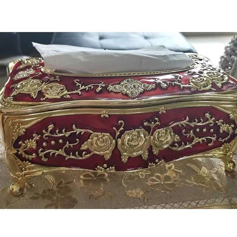 European-Style Luxury Tissue Box Universal Paper Holder Office Desk Pumping Paper Family KTV Hotel