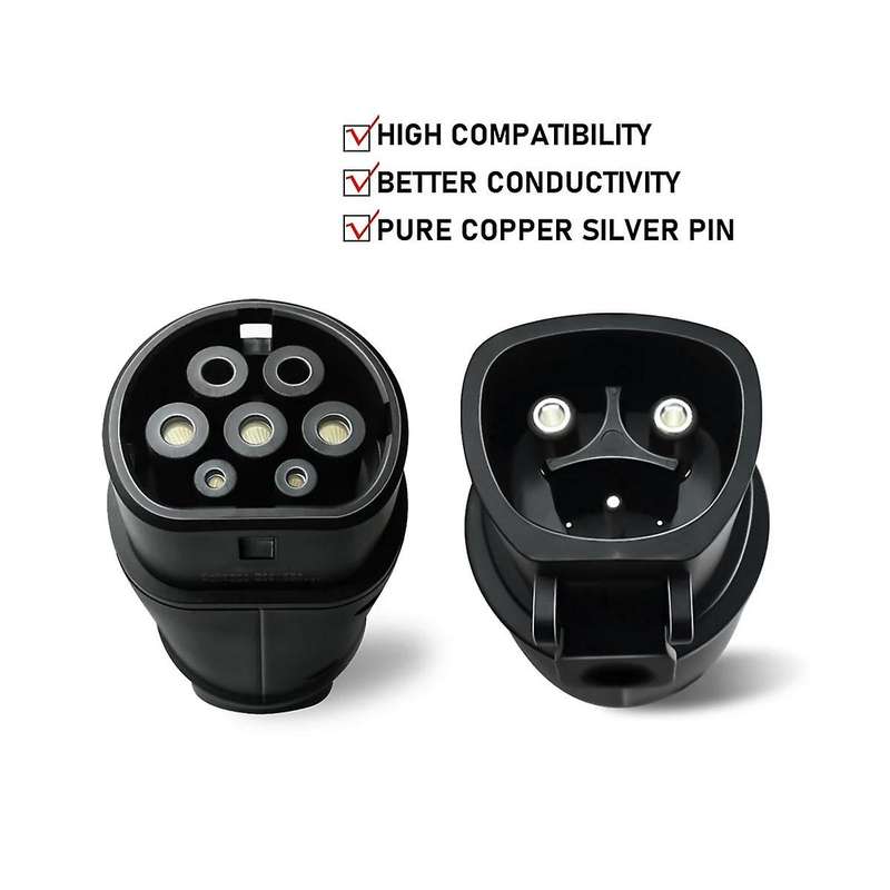 Ev Adaptor 32a for to Type 2 Evse Adapter Electric Cars Vehicle Charger 250v Charging Connector Sin