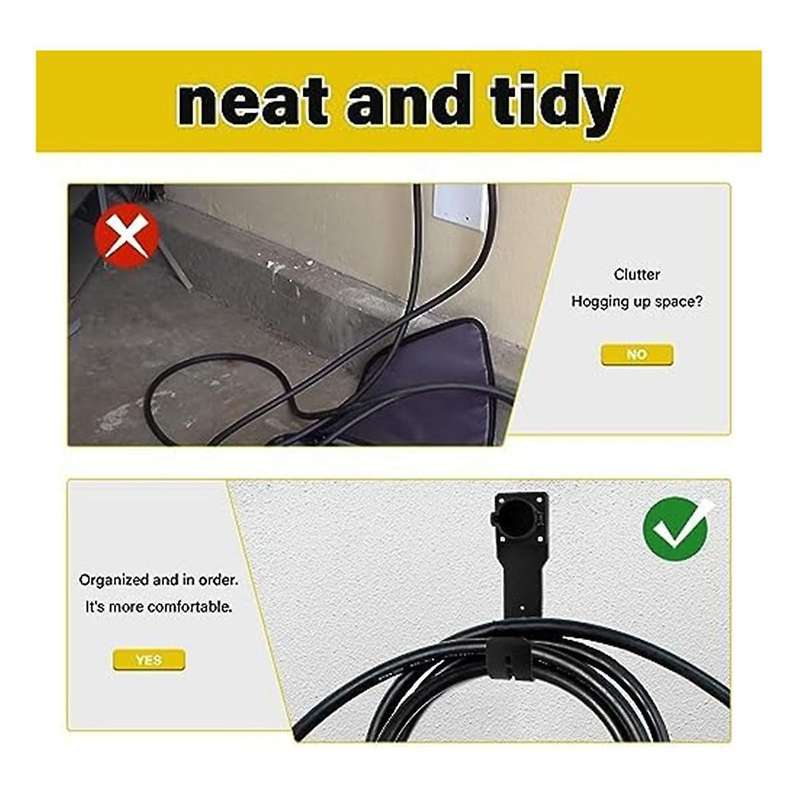 Ev Charger Holder Ev Charger Holder Wall Mount for American Version Ev Charging Cable Holder