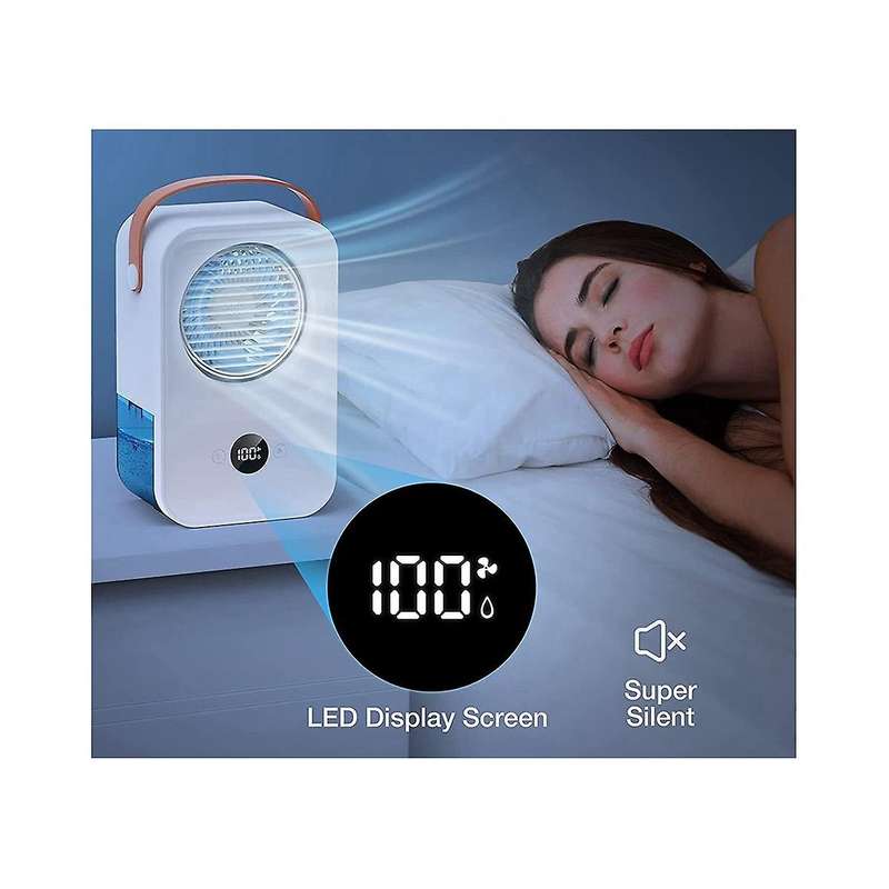 Evaporative Air Conditioner Portable Air Cooler,Powerful 4-Speed, Quiet, 650 ML Water Tank,Display