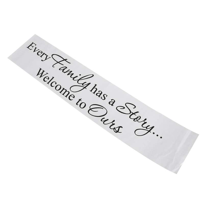 Every Family Has A Story Welcome to Ours Pvc Wall Sticker Art Decal Room,black