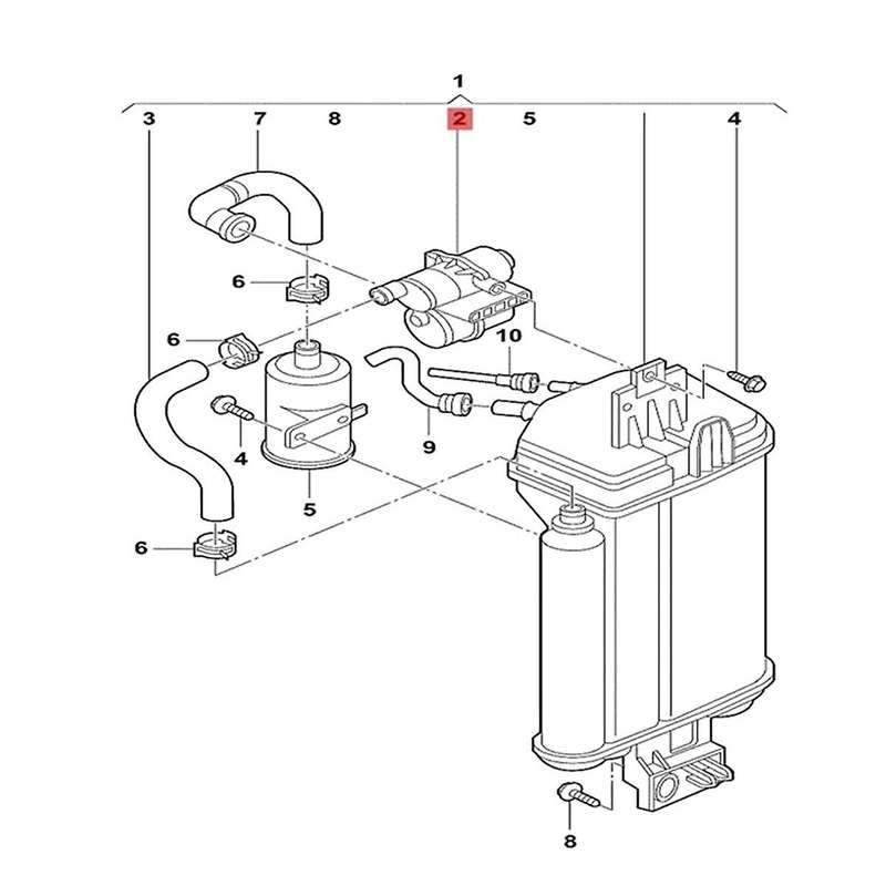 Evaporative Emission System Leak Detection Pump for A3 7l0906243d
