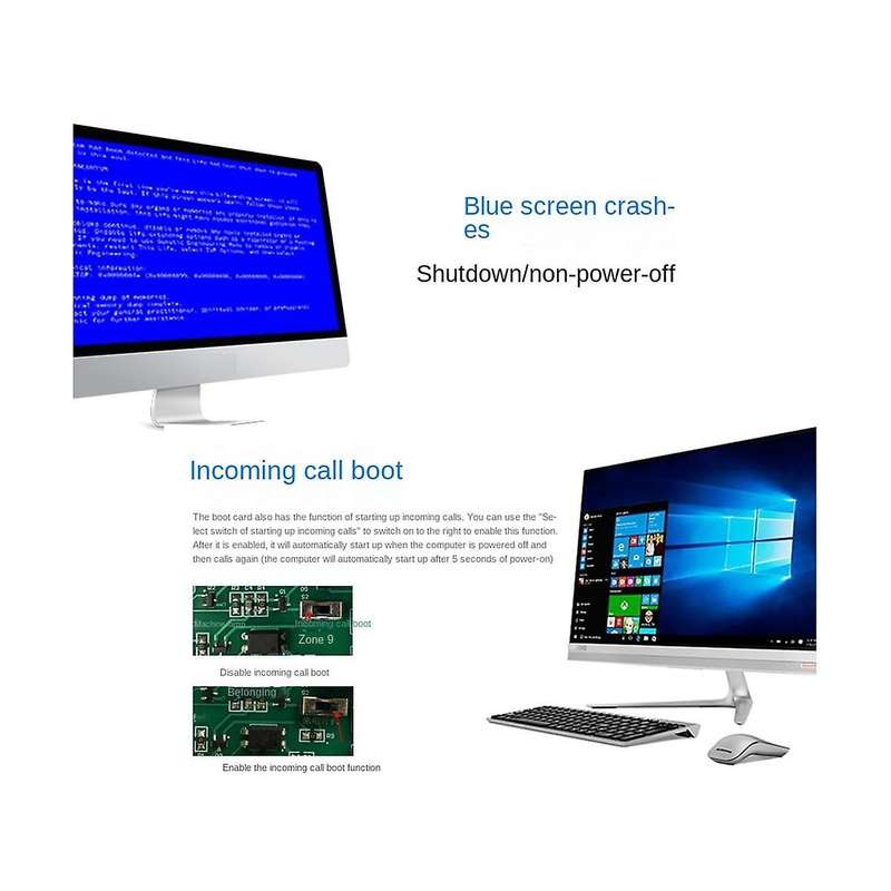 Ewelink Wifi Wireless Smart Switch Relay Module Pci-e Desktop Switch Card Restart Switch Turn On/of
