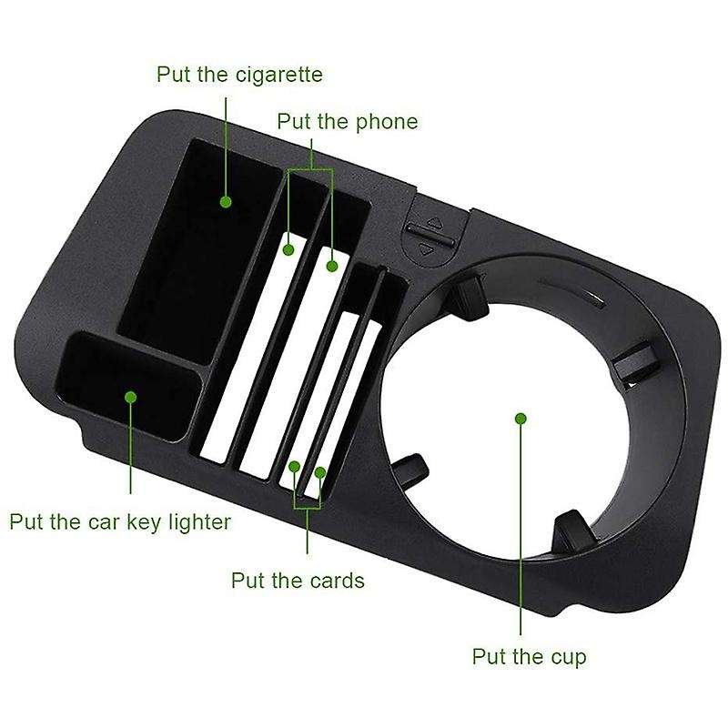 Exact Fit Front Cup Holder Fit Organizer Tray Box for W205 C-Class, X205 GLC-Class, W213 E-Class