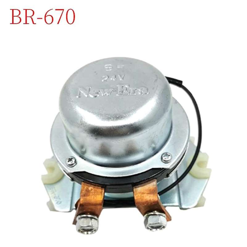 Excavator Accessories BR-670 Battery Relay Switch (24V) for Kobelco SK200-5 SK200-8 Hino J05E Engine