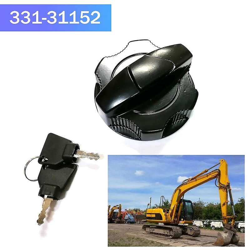 Excavator Parts Fuel Tank Cap with Key 14607 331-31152 3313352 for 3cx 130 160 220 145 460 210 200