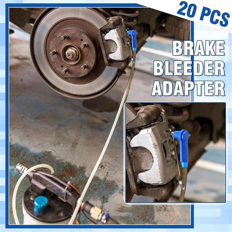 Exchange Tool Connector Brake Bleeding Kit 20pcs Car Oil Bleeder Pump Exchange Adapter Pumping Pipe