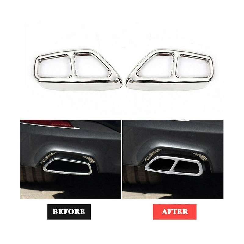 Exhaust Cover Modification Tailpipe Trim Cover Muffler Tail Frame Car for 5 Series G30 2017-2019