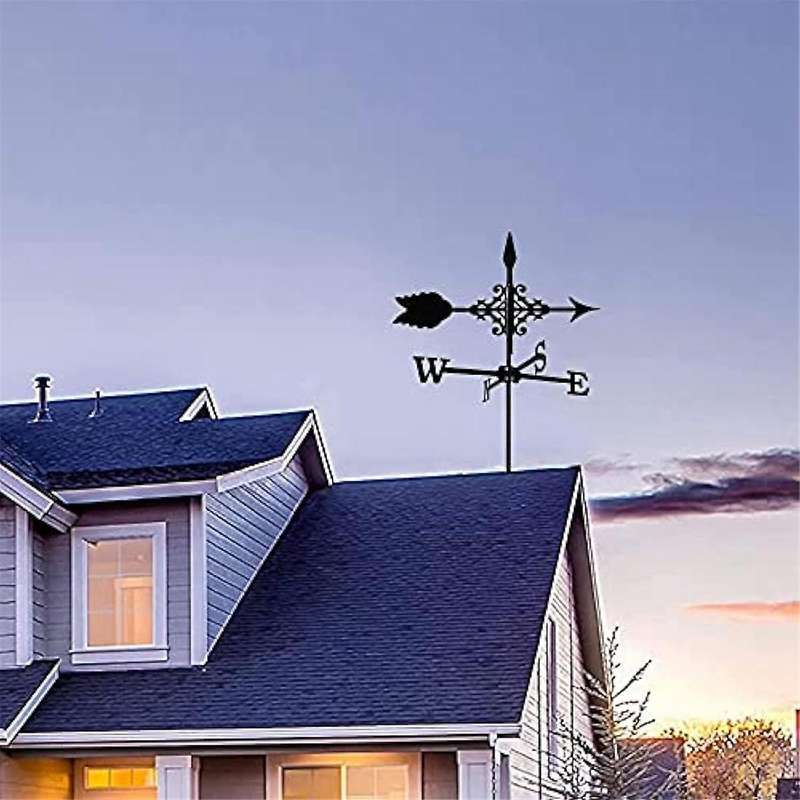 Exquisite Metal Weather Vane Ornament Metal Weathervane with Ornament