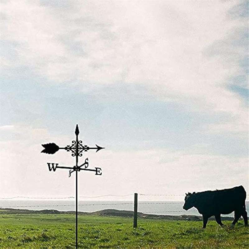 Exquisite Metal Weather Vane Ornament Metal Weathervane with Ornament