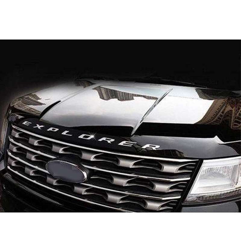 Explorer Car Emblem Front Hood Emblem 3d Letters Explorer Sticker Fit for 2011-2019 Explorer (gloss