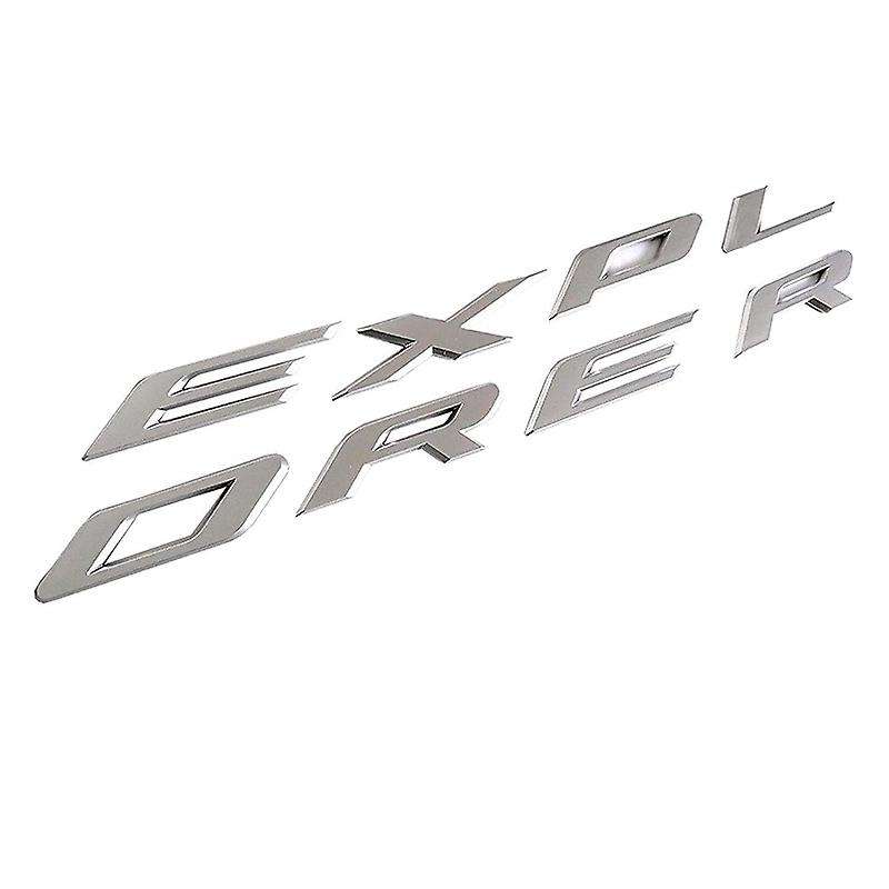 Explorer Car Emblem Front Hood Emblem 3d Letters Explorer Sticker Fit for 2011-2019 Explorer (gloss