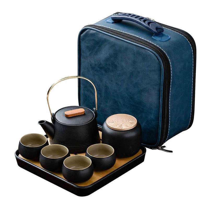 Exquisite Set One-Pot Four-Cups with Bag Kungfu Home Tea Set Chinese Tea Ceremony Gift GungFu Tea Cu