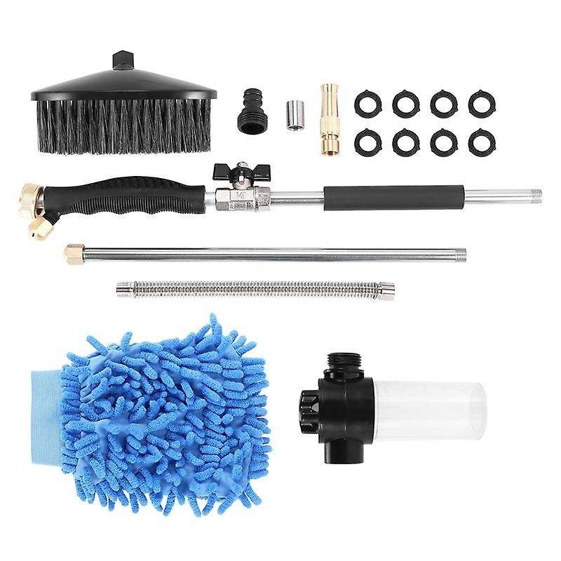 Extendable Hydro Jet Hose Pressure Washer Wand for Garden Hose, Jet Car Washer with Soap Dispenser