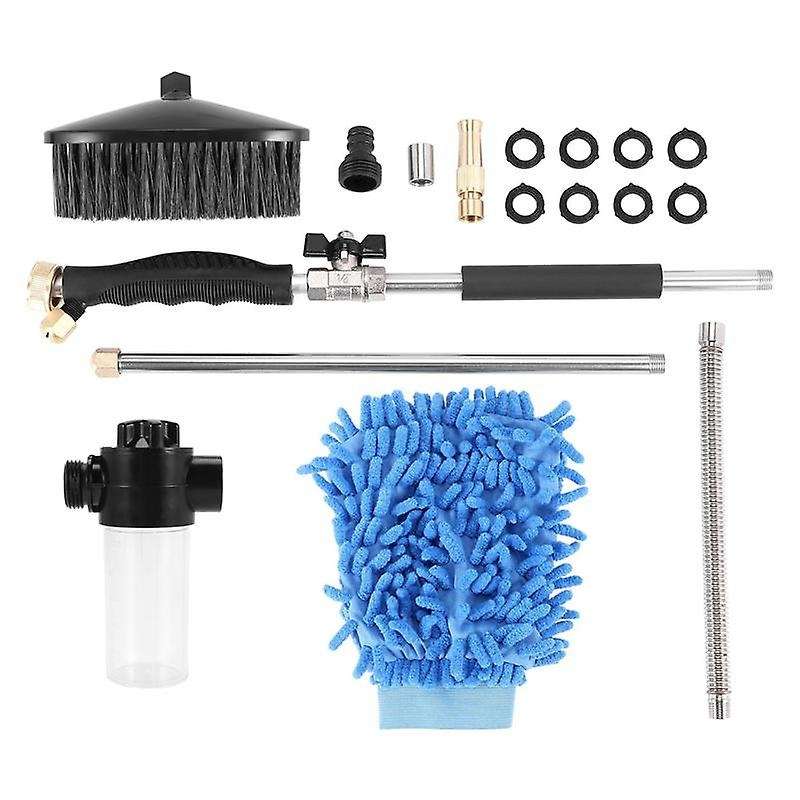 Extendable Hydro Jet Hose Pressure Washer Wand for Garden Hose, Jet Car Washer with Soap Dispenser