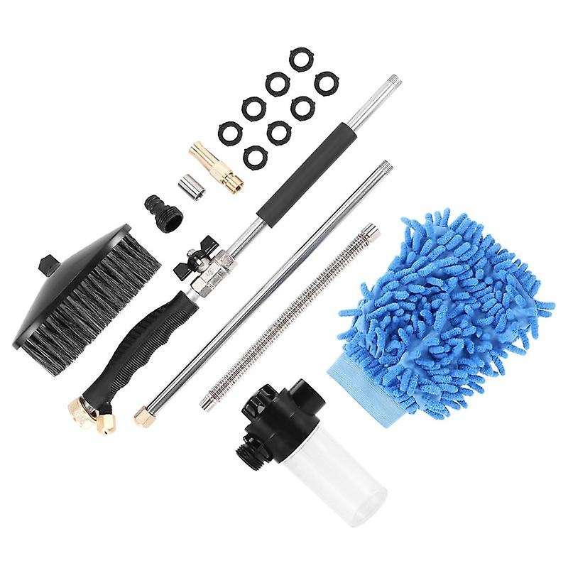 Extendable Hydro Jet Hose Pressure Washer Wand for Garden Hose, Jet Car Washer with Soap Dispenser