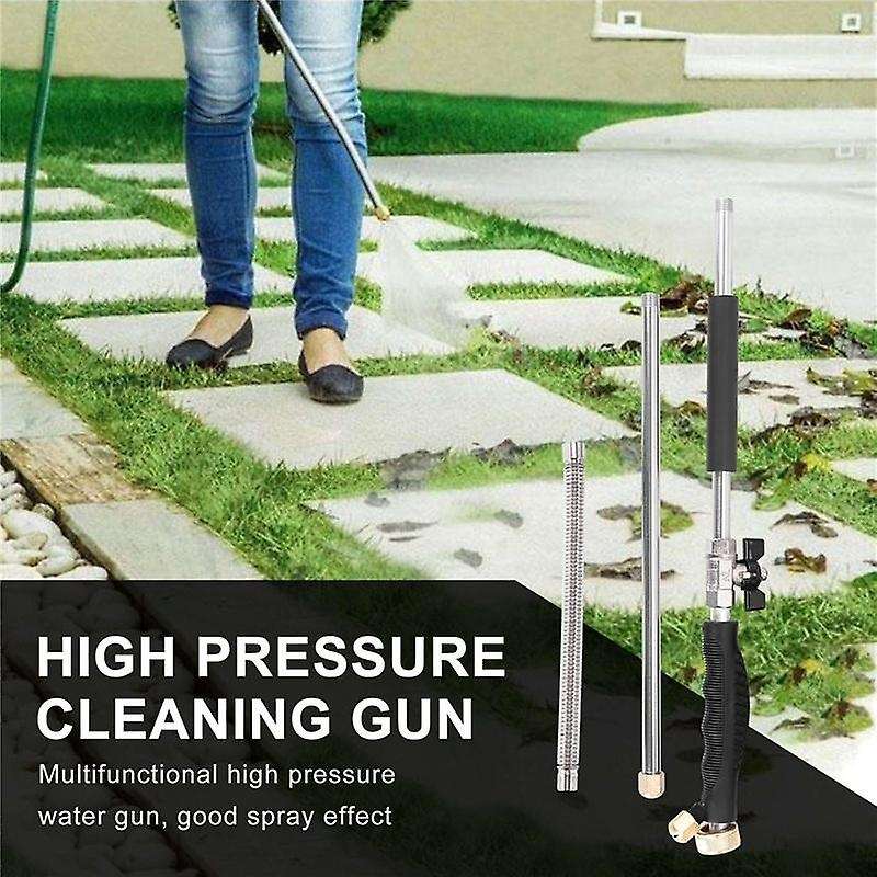 Extendable Hydro Jet Hose Pressure Washer Wand for Garden Hose, Jet Car Washer with Soap Dispenser