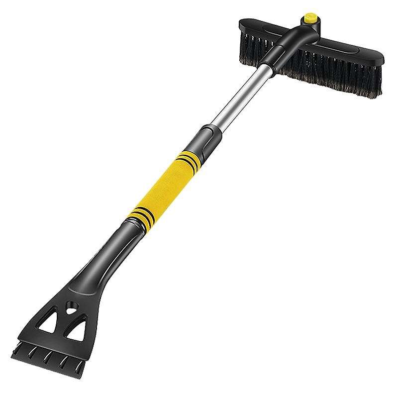 Extendable Snow Brush with Squeegee and Ice Scraper - Foam Grip - Auto Windshield Snowbrush - Remova