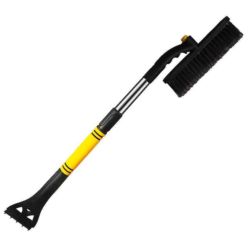 Extendable Snow Brush with Squeegee and Ice Scraper - Foam Grip - Auto Windshield Snowbrush - Remova