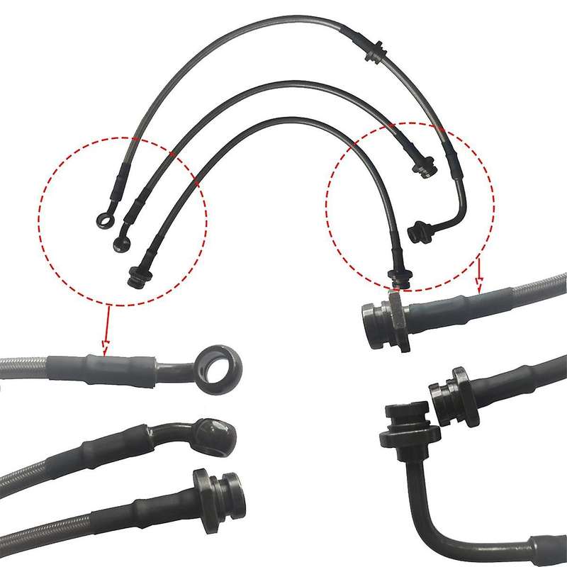 Extend Lengthened Brake Hose 2-3 Inches Offroad Suspension Lift Kits Brake Lines for 2007-2017 Jimn