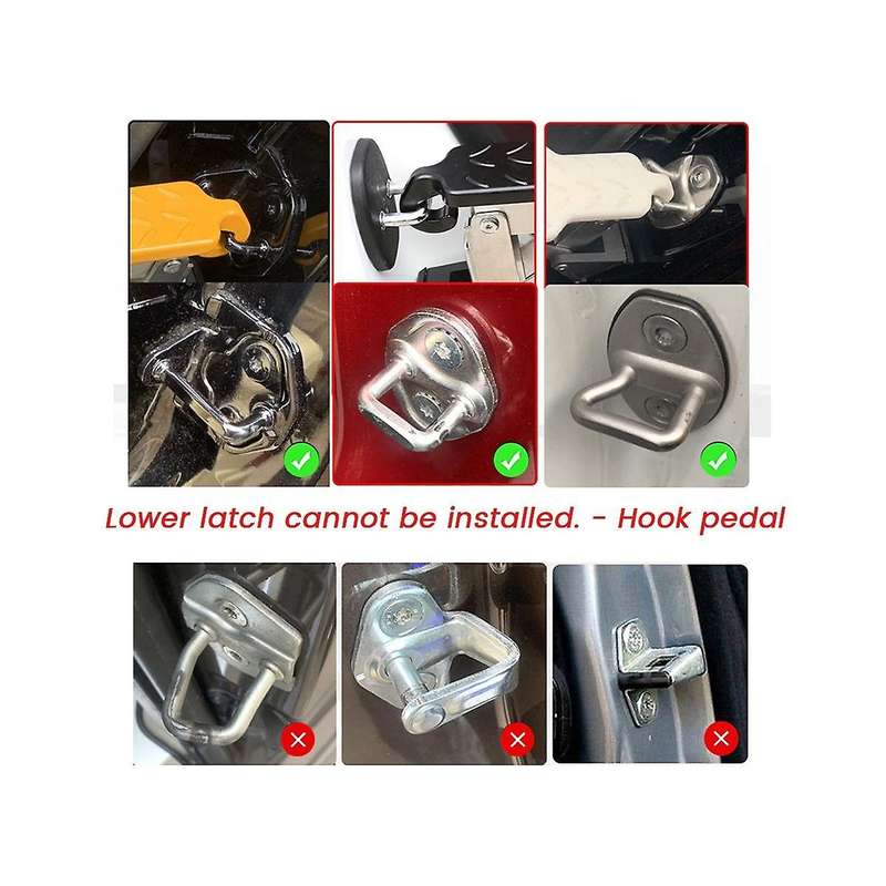 Extended Pedals Car Roof Rack Step Fit Door Latch Rooftop Up Hook Stand Pedals for Most SUV Pickup A