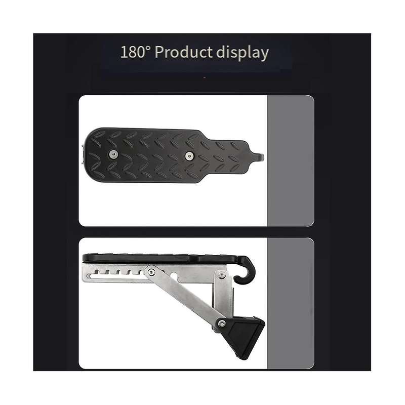Extended Pedals Car Roof Rack Step Fit Door Latch Rooftop Up Hook Stand Pedals for Most SUV Pickup A