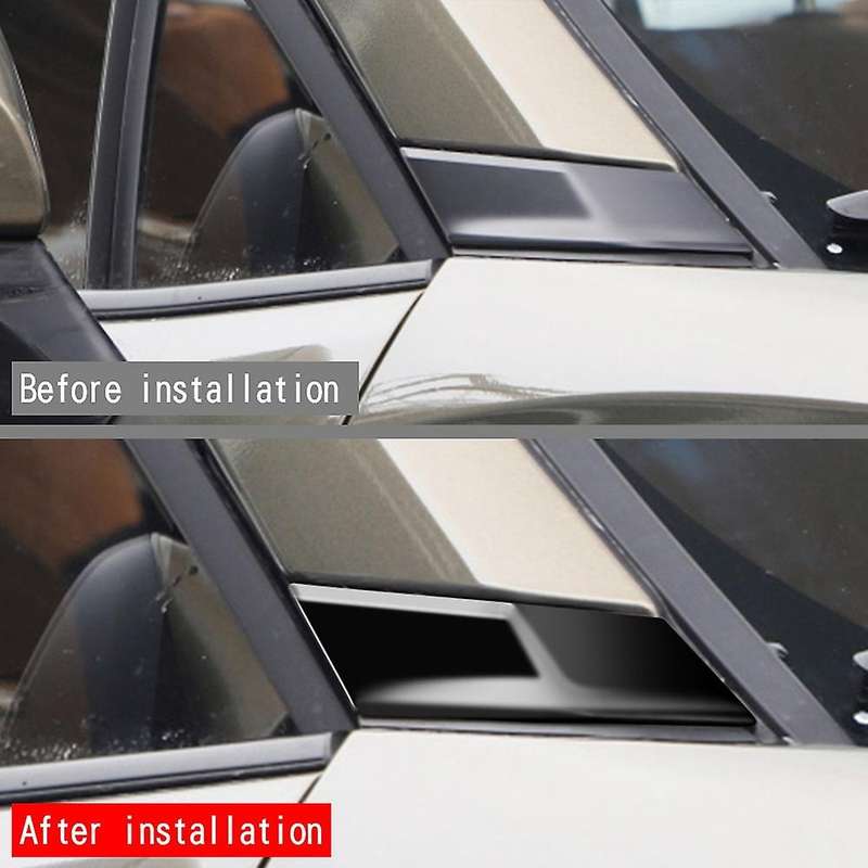 Exterior Chrome Silver a Pillar Front Side Window Panel Cover Trim Garnish for Corolla Cross 2021 2