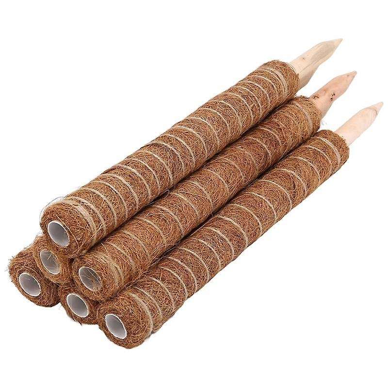 Extended Coir Moss Pole, Poles Coconut Fibre Support Stake, Plant Support Pole 6pcs