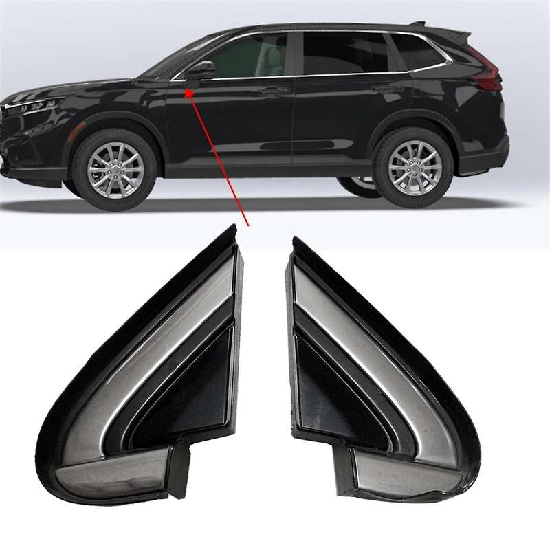 Exterior Pillar Corner Garnish Side Rearview Mirror Triangle Plates Trim for -v 2007-2011 Car Acces