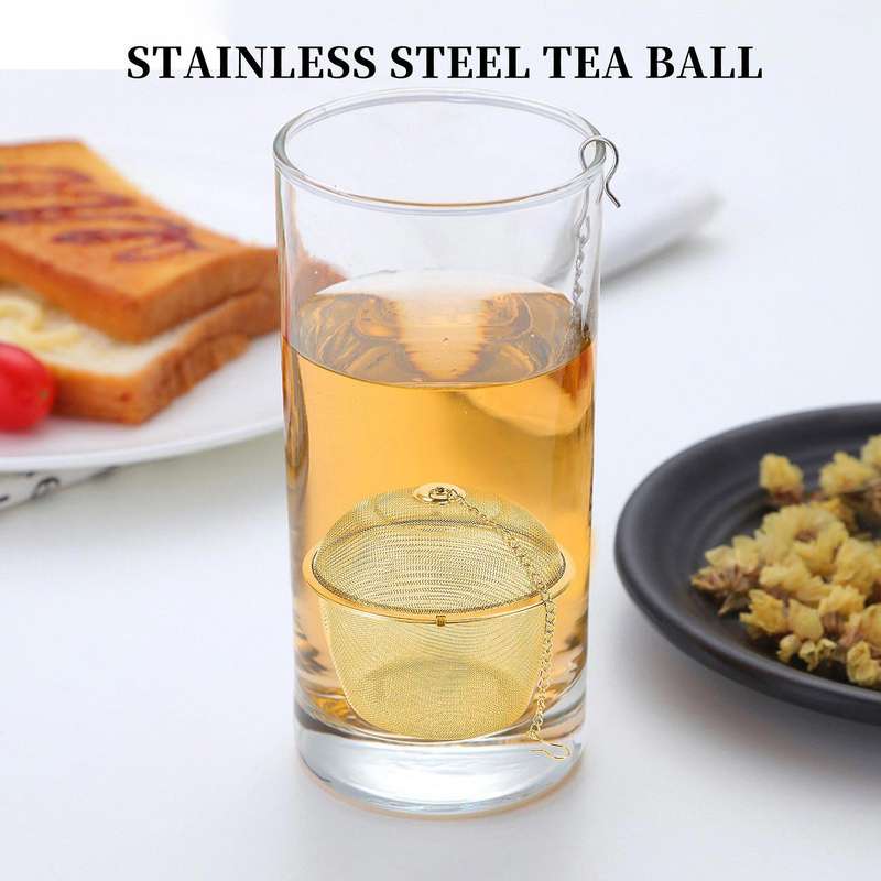 Extra Large Stainless Steel Twist Lock Mesh Tea Ball Tea Infuser with Hook Chain