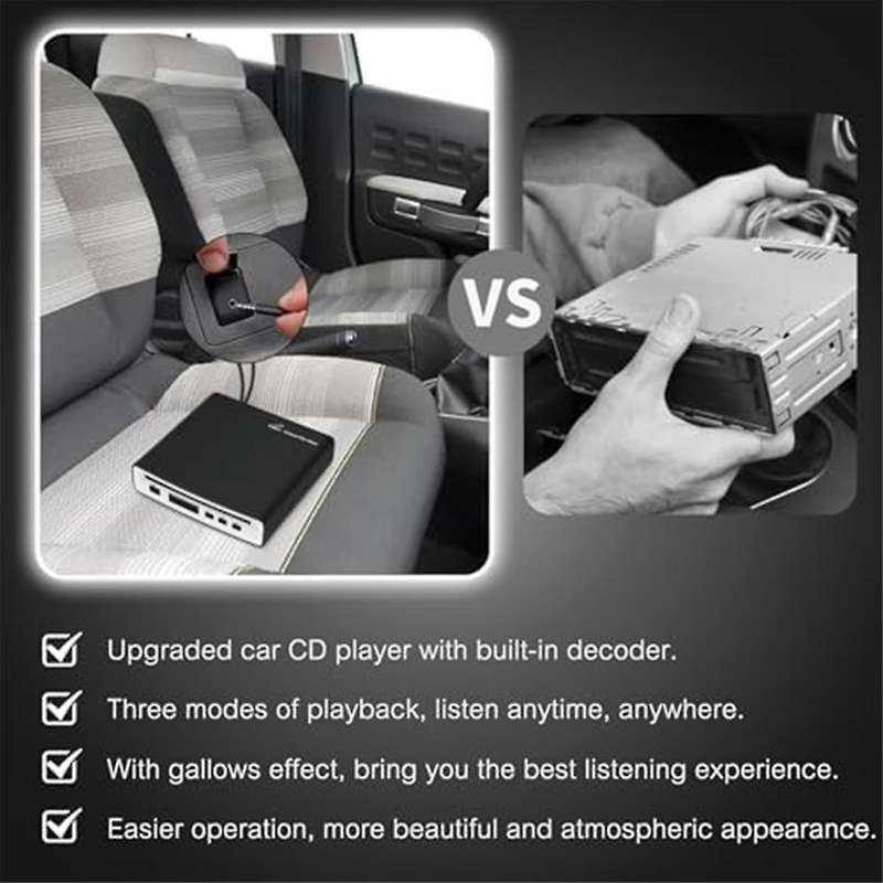 External Universal Car Cd Player Vehicle Cd Player,portable Cd Player for Car/tv/laptop with Usb Or