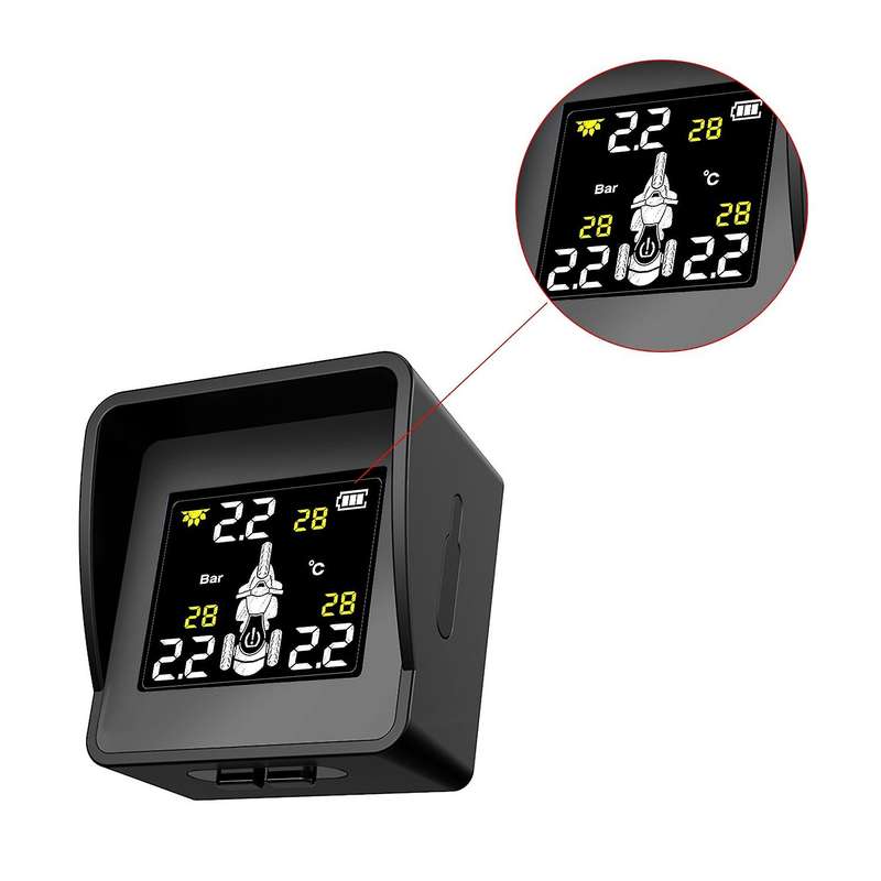 External Sensors TPMS Tricycle Waterproof Motorcycle Real Time Tire Pressure Monitoring System Wirel