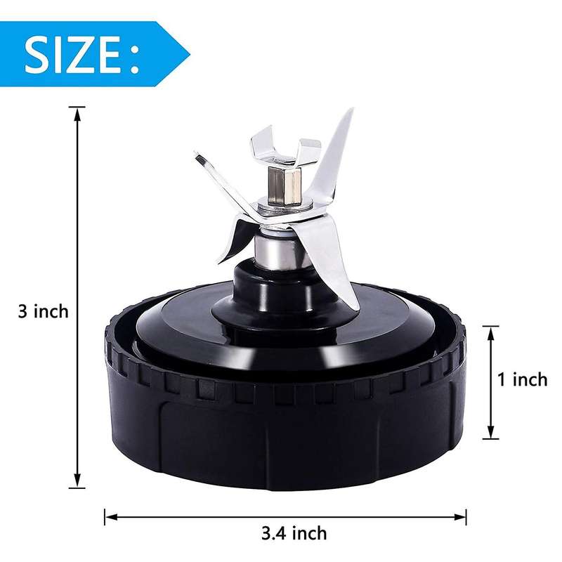 Extractor Blades Replacement Part for Ninjia 16 Oz Blender Cup 6 Fins Blender Blade Compatible with