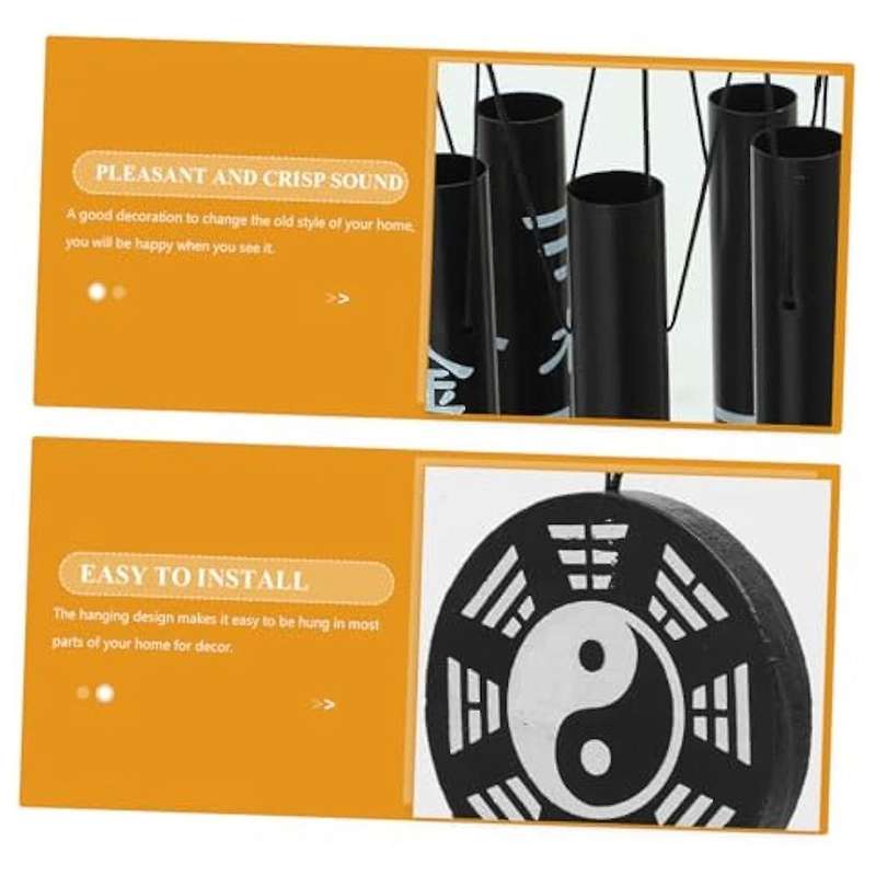 Extra Small Bagua Wind Chime Pendant Chinese Feng Shui Ornament Commemorative Wind Chime Lucky Wind
