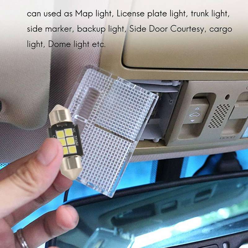 Extremely Bright 400 Lumens 3020 Chipset Canbus Error Free Led Bulbs Compatible Interior Car Lights