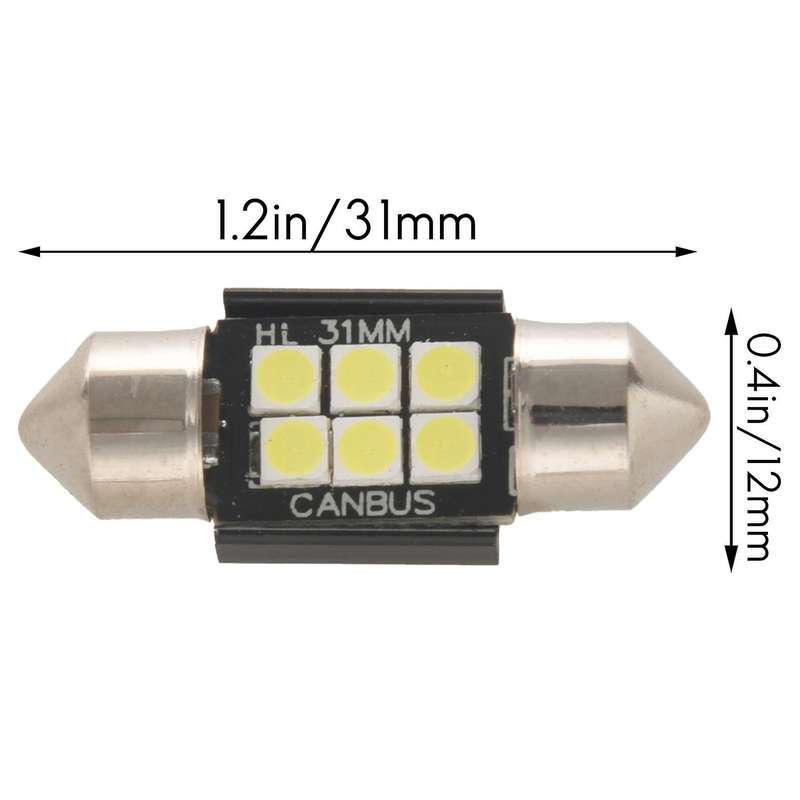 Extremely Bright 400 Lumens 3020 Chipset Canbus Error Free Led Bulbs Compatible Interior Car Lights