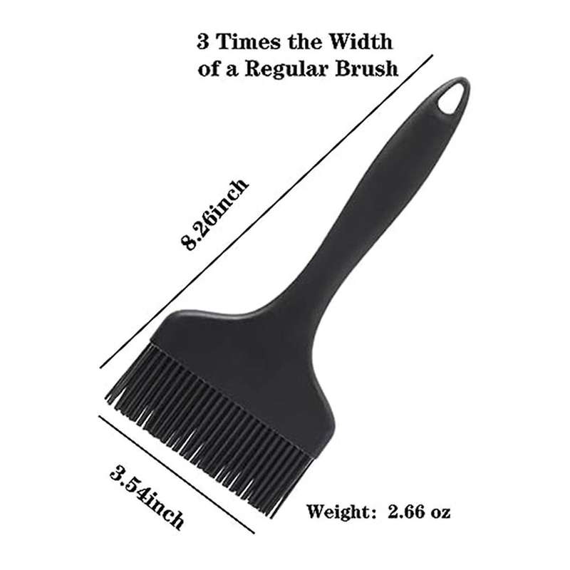 Extra- Pastry Brush-Silicone Basting Brush for Cooking, Heat Resistant Food Brush for BBQ, Dishwashe